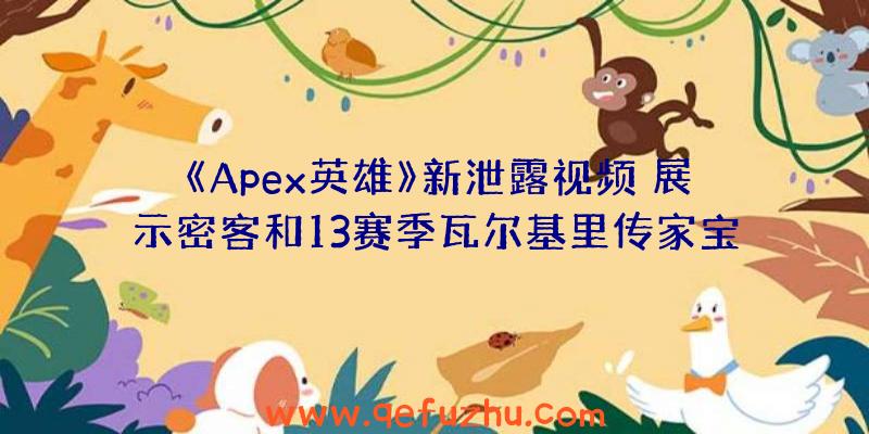 《Apex英雄》新泄露视频